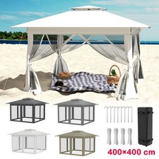 4 x 4m Faltpavillon Pavillon Partyzelt Faltzelt Gartenzelt Wasserdicht Klappzelt