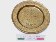 Piatto Piattino Ottone Egiziano Posacenere Soprammobile Portacenere Quadro Appes