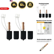 3D Printer Hotend Kit 0.4MM Ceramic Hot End Nozzle Thermistor Kit for FDM 3D ...