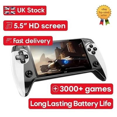 BLACK HAWK X9 Retro Handheld Gaming Console – 3000 Classic Built-in Games | 5.5" HD SCREEN