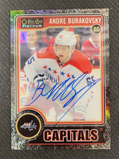 2014-15 O-PEE-CHEE PLATINUM ANDRE BURAKOVSKY BLACK ICE ROOKIE AUTO #ed 66/99