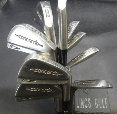 Set 9x George Nicoll Concorde Eisen 3-11 Regular Stahlschäfte GolfPride Griffe