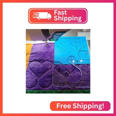 Bequilter Free Motion Quilting Template Series 5 for Domestic Sewing Machine Rul