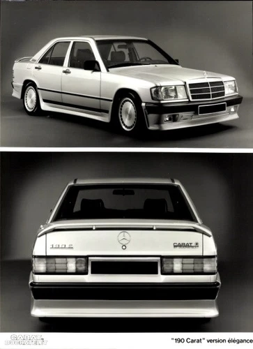 Foto Mercedes Benz 190 Carat Duchatelet, Front und Heck, Werkfoto - 10772854