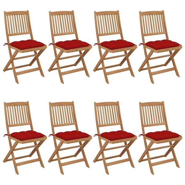 Akazie Gartenstuhl Holzstuhl StüHle Stuhl Klappstuhl Mehrere Auswahl vidaXL-image