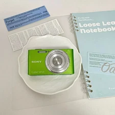 SONY Cyber-shot DSC-W730 green 16.1 MP Digital Camera 8x Zoom With SD Card