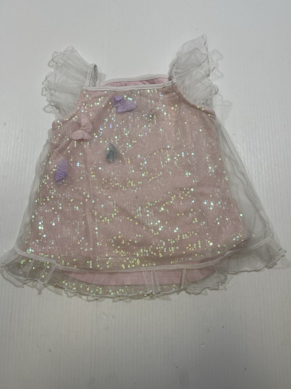 Disney Cinderella Collection By Chasing Butterflies Girl Pink Tule Sequin Tank 6