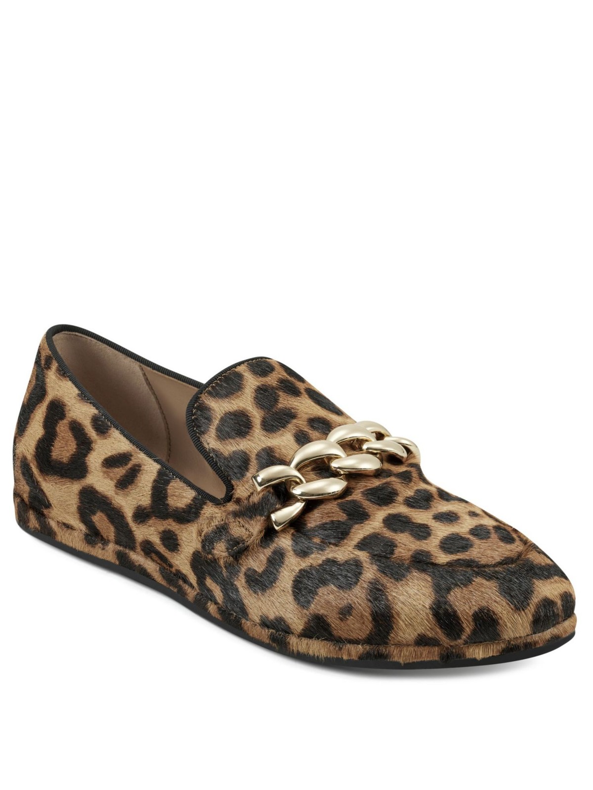 Женские коричневые мокасины Kailee с золотистой цепочкой и леопардовым принтом Aerosoles, 6,5 М