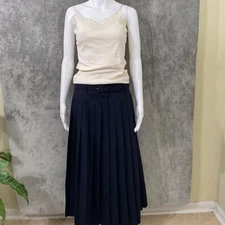 90’s Y2K BANANA REPUBLIC LACE-TRIM CAMISOLE TANK TOP  women’s S Ribbed