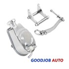 Small Block Chevy Saginaw Power Steering Pump w/ SBC Chrome Bracket Kit
