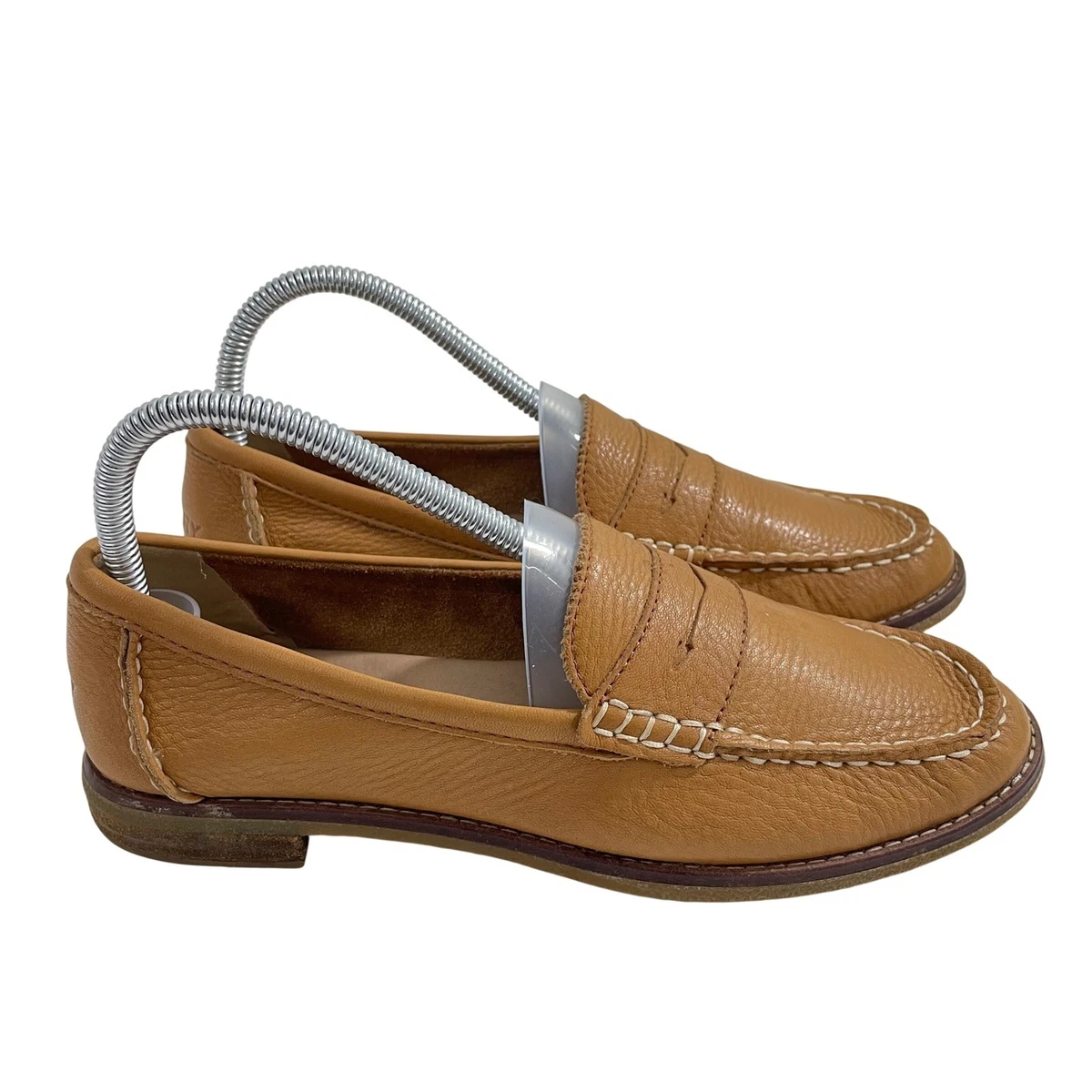 Sperry Tan Loafers with Smooth Leather and Penny Design Couple beauty pairs just showed up from the @sperry X  main image 3