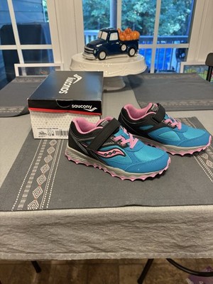 New Saucony Cohesion A/C Sneakers Girls 13M Blue/Pink/Black