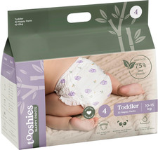 Nappy Pants | Size 4 Toddler 10-15Kg | 75% Less Plastic | 12 Hours Leak Free | P