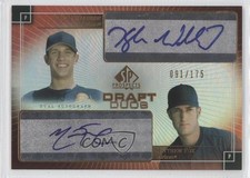2004 SP Prospects Draft Duos /175 Matt Fox Kyle Waldrop Matthew #DD-WF Auto 0m8
