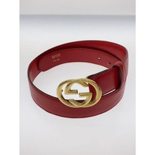 GUCCI Cintura donna ad incastro in pelle rossa 75/30 122839c