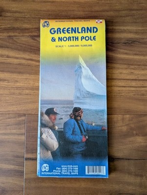 Greenland & North Pole Region Travel Reference Map International Travel Map ITMB