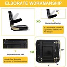 Universal Forklift Seat 45°-180° Adjustable Backrest & Armrests Anti-fatigue — photo 3