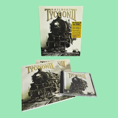 Railroad Tycoon II 2 (Poptop, 1998) CD-ROM Big Box Strategy Sim Game