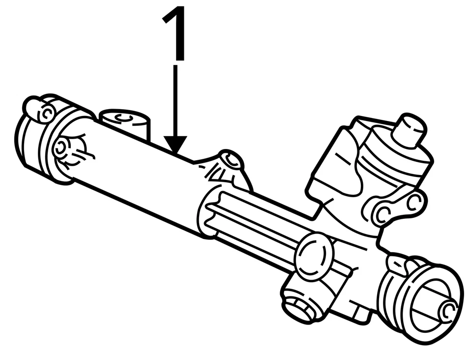 2000-2002 Ford Taurus Steering Gear Rack And Pinion GZAL7 - Image 3 of 3