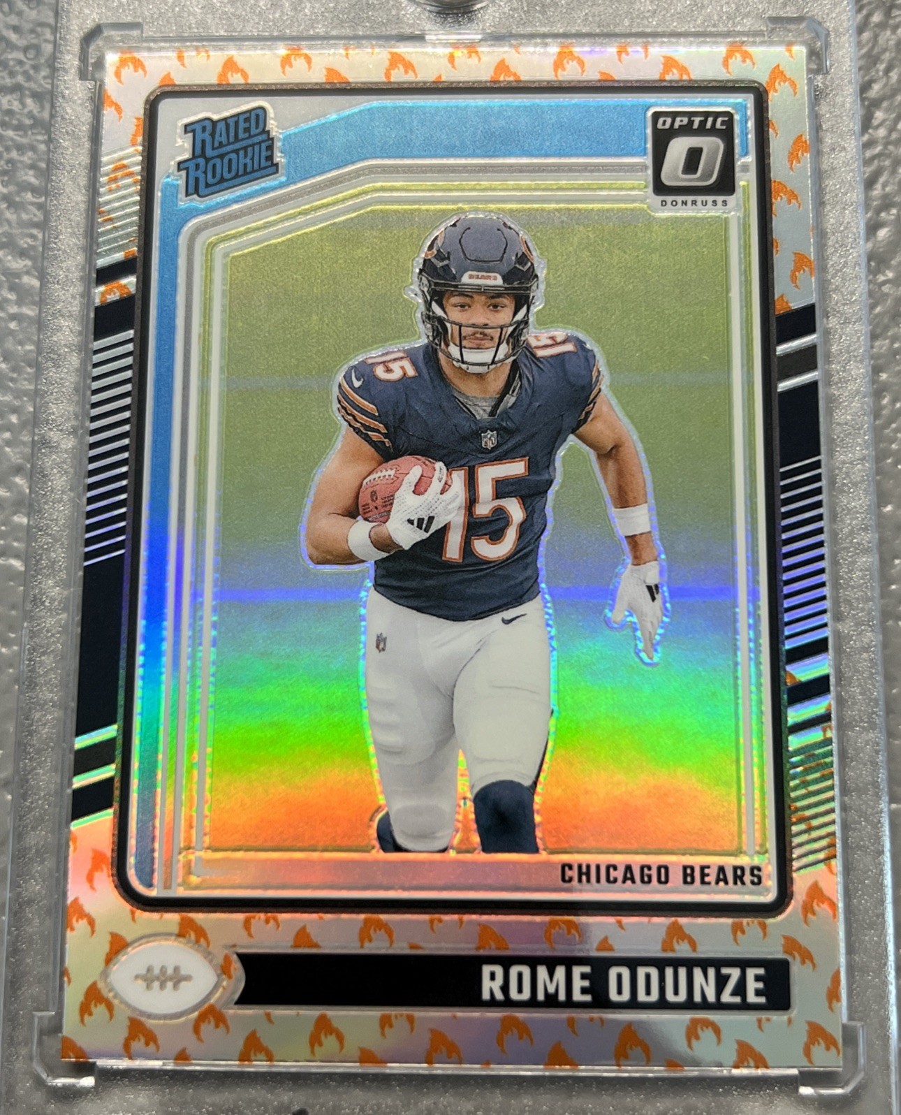 2024 Panini Donruss Optic - Rome Odunze Fire Emoji (RC) Bears #286