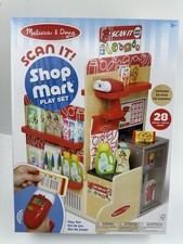 Melissa  Doug Scan It Shop Mart Play Set   28 Pcs Wooden Grocery Store Set