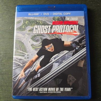Mission Impossible Ghost Protocol Blu Ray DVD Digital Copy Tom Cruise Action