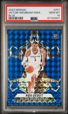 2023 Panini Mosaic Victor Wembanyama #257 Blue PSA 10 /199