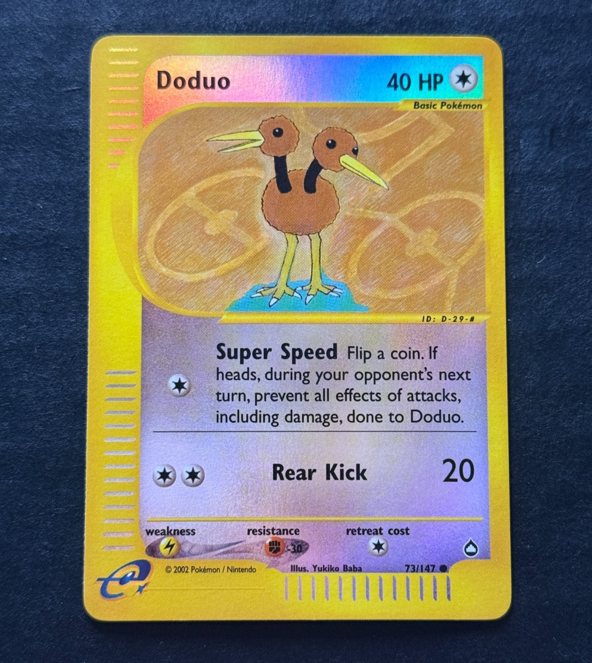 Doduo | Aquapolis | Reverse Holofoil | 73/147 | 2003 | Near Mint (NM)