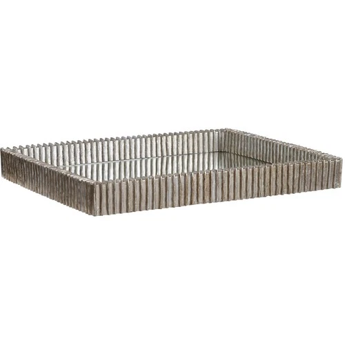 Uttermost 17732 Talmage Silver Leaf and Mirror Tray - Picture 1 of 6