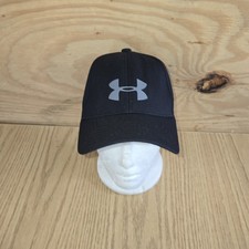 Under armor armour Hat black Flex fit Size Sm/Md Fitted Youth osfa UA Cap Euc
