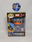 Funko Pop! Marvel: Black Light Captain America Exclusive #648 Ships W/ Protector