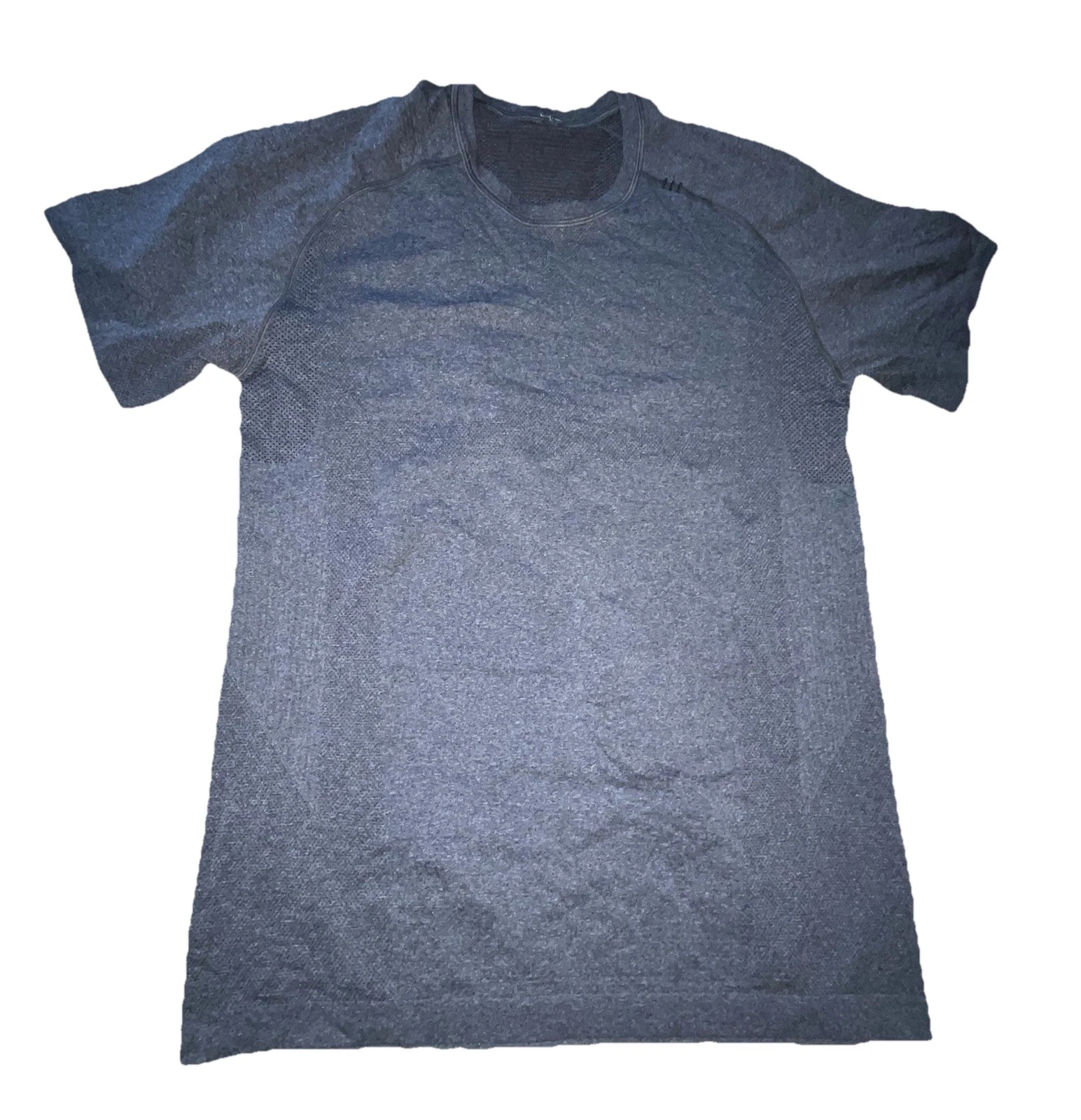 Men's Lululemon T-Shirt Size M/L Short Sleeve Gray No Size Dot See Pics