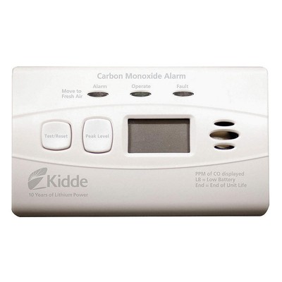 KIDDE C3010-D CO2 Alarm,3V,Alkaline,Electrochemical 40H497