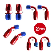 Straight Swivel Hose End Fitting Adapter Oil Fuel 0°/45°/90°/180° Line Plug AN6