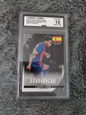 LAMINE YAMAL 2024 LEAF ROOKIE FL06 EXCLUSIVE FLAG CARD GRADED GEM MINT 10 NEW