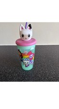 Gabby&rsquo;s Dollhouse 3D Character Head Kids 444ml Tumbler Cup With Straw Brand New