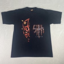 Vintage Star Wars Darth Maul Sith Lord Graphic Shirt Adult Large Black