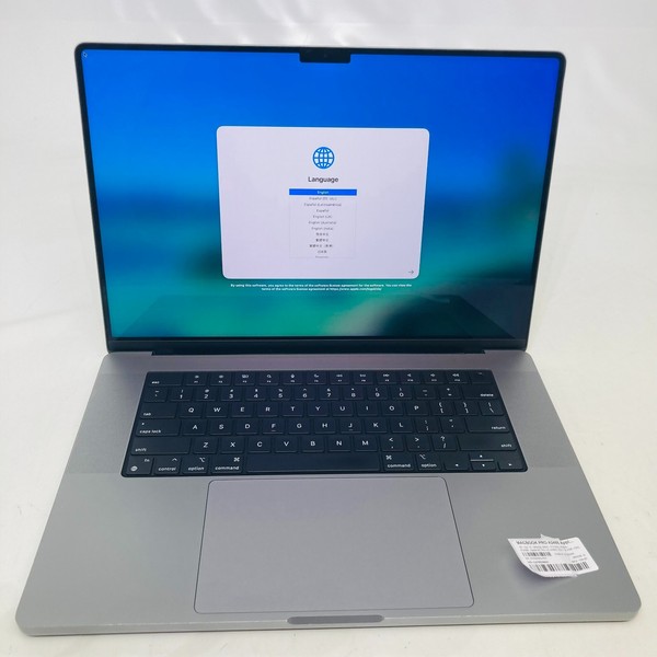 APPLE MACBOOK PRO 16" A2485 M1 PRO 10 NÚCLEOS 16 NÚCLEOS 3.2GHz 16GB 512GB GRIS ESPACIAL 2