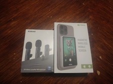 Magnetic Wireless Mobile Screen and Wireless Lavalier Microphone for Phone