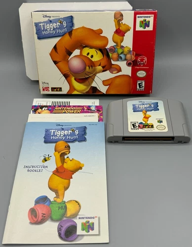 Tigger's Honey Hunt Nintendo 64 N64 CIB Complete W/ Manual & Inserts Authentic