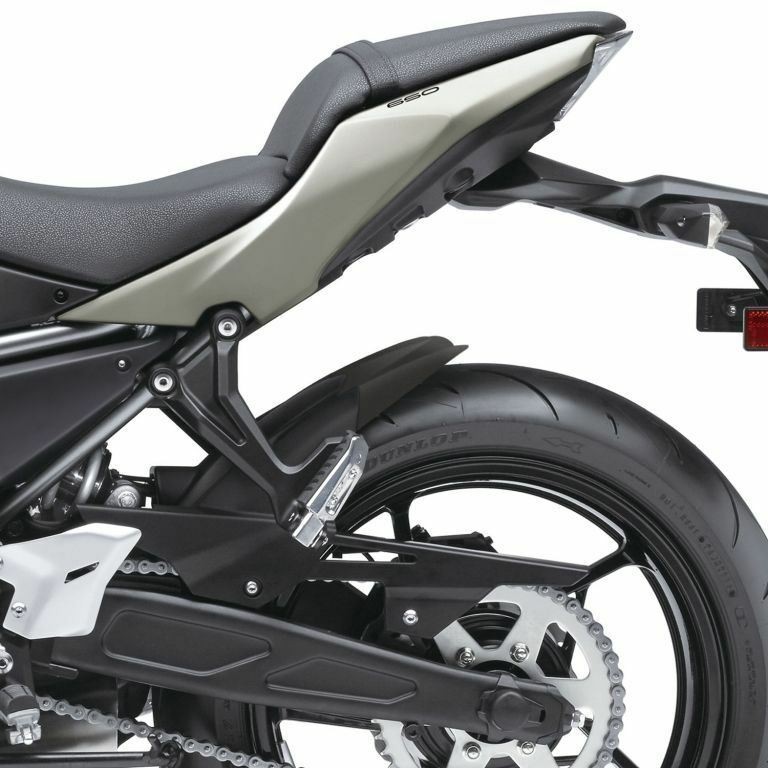 Pyramid Hugger Extension Black Kawasaki Z 650 & Ninja R 17 - 24 Z 650 RS 21 - 24