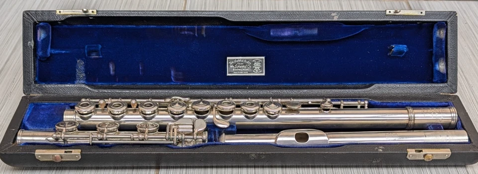 Wm.S. Haynes 1962 HMFM-BFT Handmade Silver French Model Flute with B Footjoint - Image 3 of 4