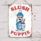 Slush Puppie Vintage Tin Metal Signs Wall Art Decor for Home 8x12