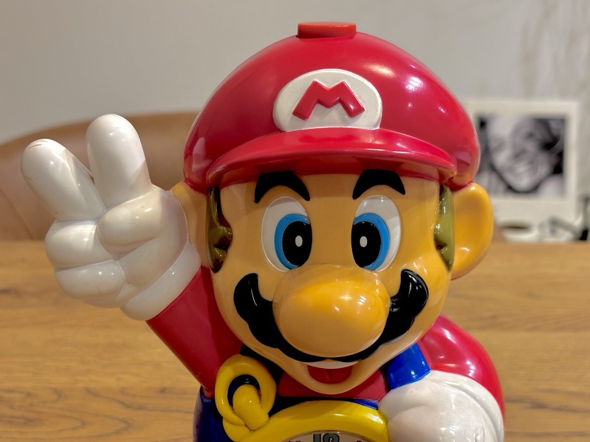 Super Mario World Vintage Alarm Clock Very Rare Nintendo