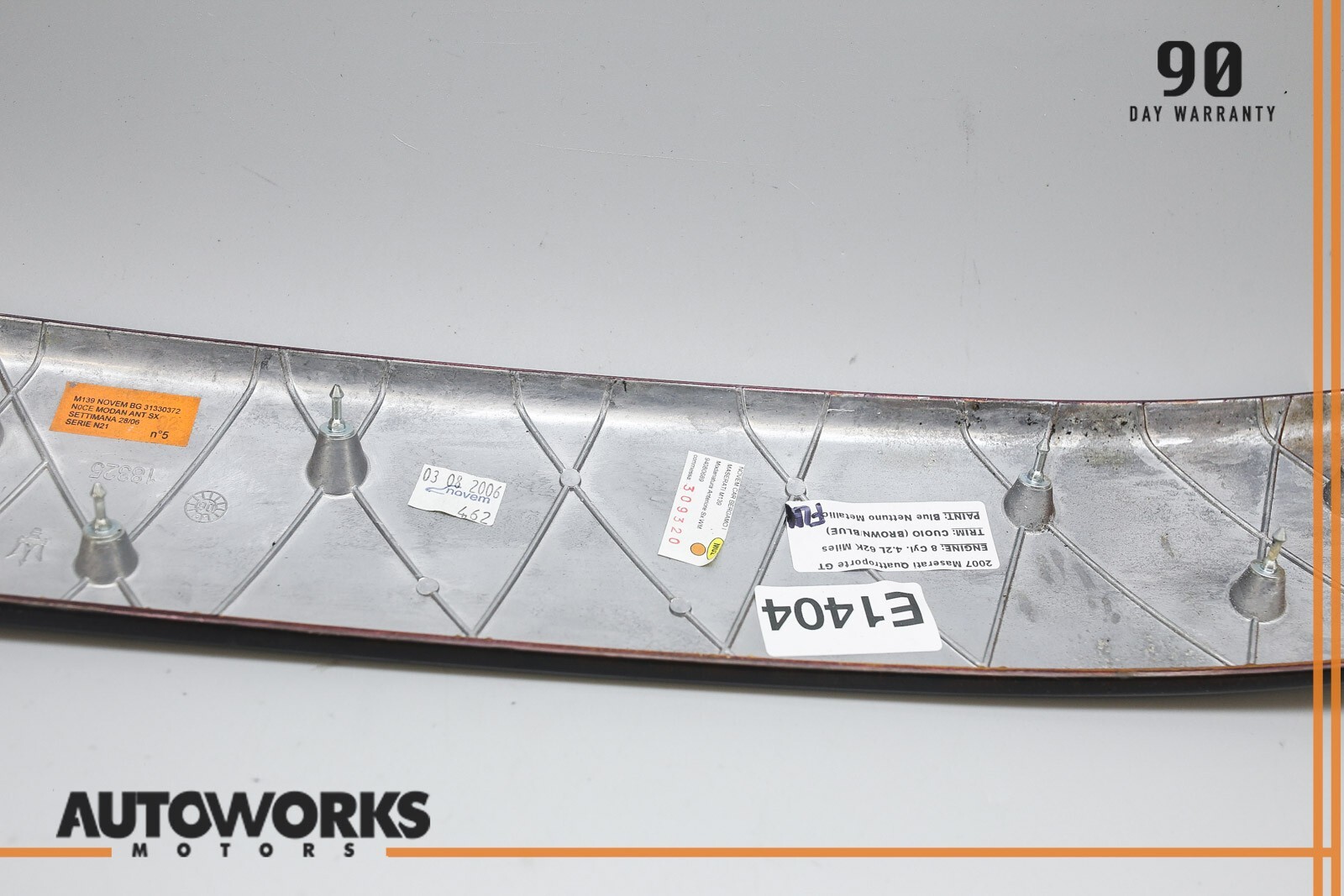 03-13 Maserati Quattroporte M139 Front Left Driver Side Door Panel Trim Wood OEM
