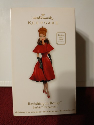 2011 Hallmark Keepsake Ornament Barbie Ravishing In Rouge #QXI2859 Brand New - Picture 2 of 7