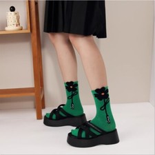 1 Pair Women Cute Socks Cotton Blend Socks Comfort Ankle Socks Summer Spring