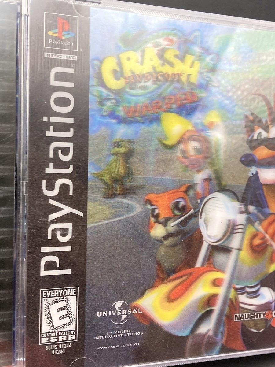 Crash Bandicoot Warped Sony PlayStation 1 PS1 Lenticular