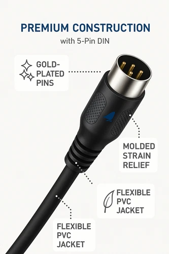 3M MIDI KABEL ANSCHLUSSKABEL FÜR ROLAND SP-1000 SAMPLER - Bild 4 von 4