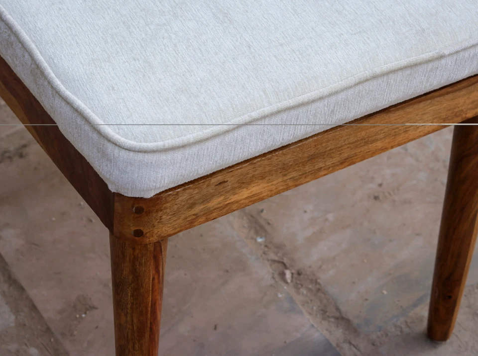 Silla de comedor esférica artesanal de madera maciza y ratán | Silla europea moderna Foto 2 de 4